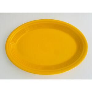 Fiesta Sunflower Yellow 9.5" x 13.5" Oval Ceramic Platter Serving Dish